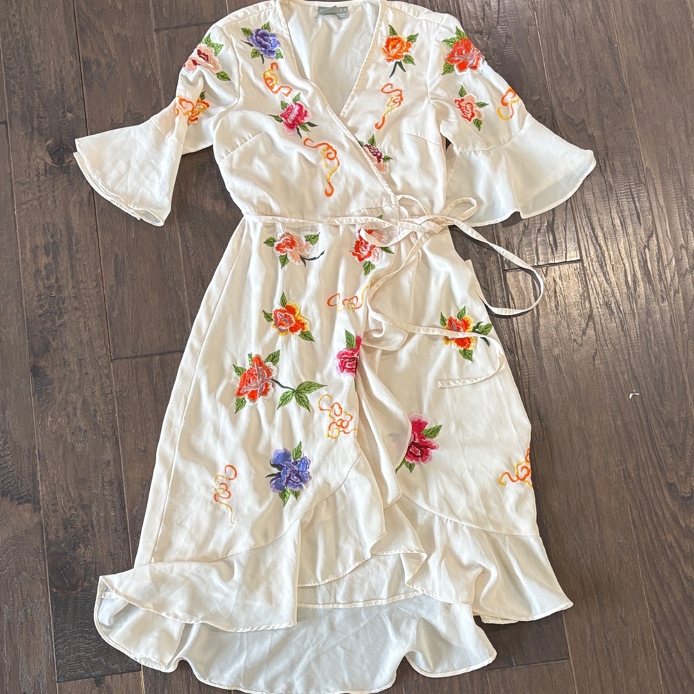 ASOS Floral Embroidered Women’s Wrap Dress